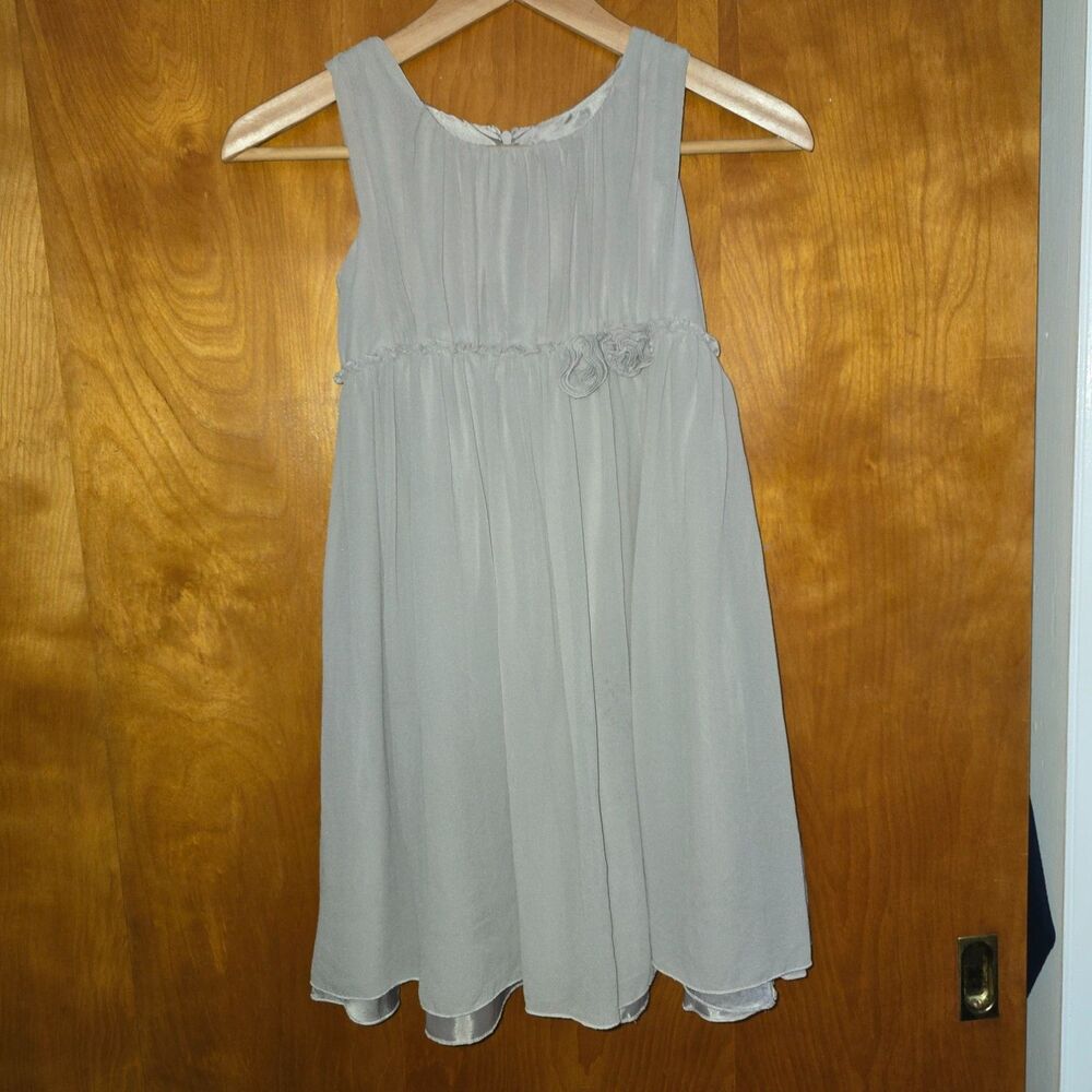 NWT Us Angels 100% Silk Lined Dress Girls 8 Bridal Flower Girl Communion Easter